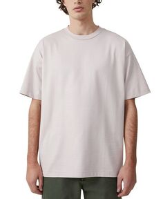 Мужская однотонная футболка с коротким рукавом Box Fit COTTON ON, розовый