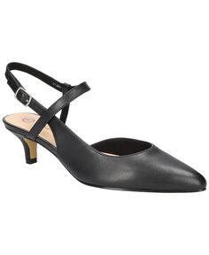 Женские туфли-лодочки Kayce с открытой пяткой Bella Vita, цвет Black Leather