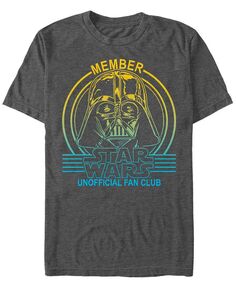 Мужская футболка с короткими рукавами «Новая надежда Вейдера» «Звездные войны» The Unofficial Fan Club Fifth Sun, серый