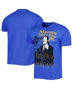 Мужская и женская синяя футболка с рисунком Мартина Лютера Кинга-младшего Philcos, синий