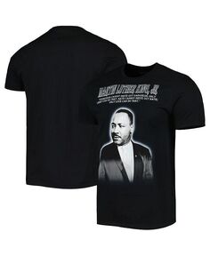 Мужская и женская черная футболка с рисунком Мартина Лютера Кинга-младшего Philcos, цвет Black