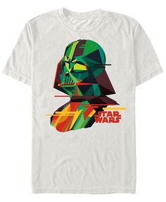 Мужская классическая футболка с короткими рукавами «Звездные войны» с геометрическим рисунком Дарта Вейдера Fifth Sun, тан/бежевый