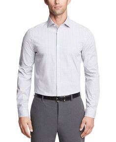 Мужская классическая рубашка-стрейч обычного кроя, устойчивая к морщинам Calvin Klein, серый