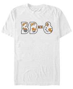 Мужская футболка с надписью «Droid» «Звёздные войны. Эпизод IX BB-8» Fifth Sun, белый