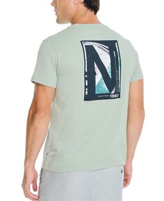 Мужская футболка классического кроя с графическим логотипом N-83 Nautica, зеленый