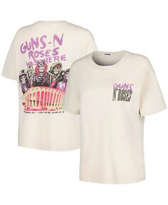 Женская кремовая футболка-бойфренд Guns n Roses Was Here Daydreamer, слоновая кость/кремовый