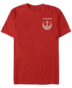 Мужская футболка с короткими рукавами и логотипом Rebel Straight Star Wars Fifth Sun, красный