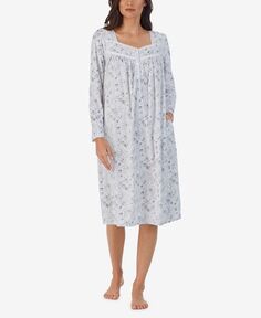 Женская флисовая ночная рубашка Waltz с длинными рукавами Eileen West, цвет Gray