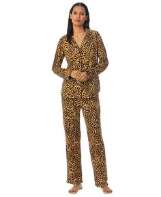 Женские 2 шт. Упакованный пижамный комплект из флиса с принтом Lauren Ralph Lauren, мультиколор