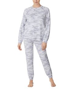 Женские 2 шт. Пижамный комплект Jogger с начесом из френч-терри Sanctuary, серый