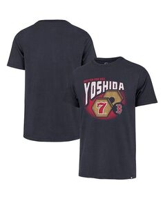 Мужская темно-синяя футболка Masataka Yoshida Boston Red Sox HR Celebration &apos;47 Brand, синий