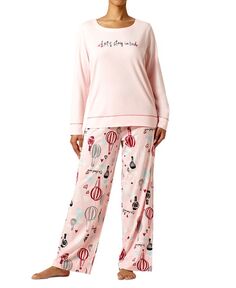 Женские классические пижамные брюки On Cloud Nine Hue, розовый