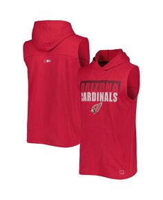 Мужской пуловер без рукавов с капюшоном Cardinal Arizona Cardinals Relay MSX by Michael Strahan, красный