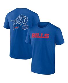 Мужская двусторонняя футболка Royal Buffalo Bills Big and Tall Profile, синий