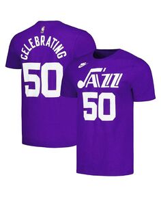 Мужская и женская фиолетовая футболка в честь 50-летия Юты Джаз Nike, фиолетовый
