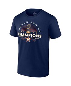 Мужская темно-синяя футболка с фирменным логотипом Houston Astros World Series Champions Signature Roster с коротким рукавом Fanatics, синий