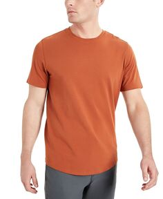 Мужская классическая футболка Slub с короткими рукавами и круглым вырезом Kenneth Cole, оранжевый