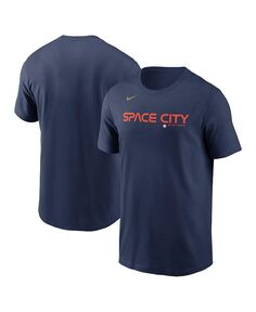 Мужская темно-синяя футболка с надписью Houston Astros City Connect Nike, синий