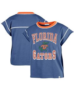 Женская обрезанная футболка Royal Florida Gators Sound Up Maya &apos;47 Brand, синий