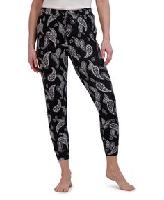 Женские пижамные брюки для бега на шнурке Tahari, черный