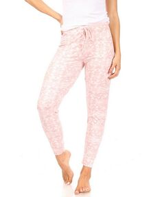 Женские пижамные брюки для бега на шнурке Tahari, розовый