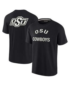 Черная мужская и женская супермягкая футболка с короткими рукавами Oklahoma State Cowboys Fanatics Signature, черный