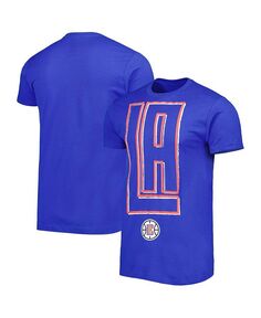 Мужская и женская футболка Royal LA Clippers Element с логотипом в стиле поп-музыки Stadium Essentials, синий