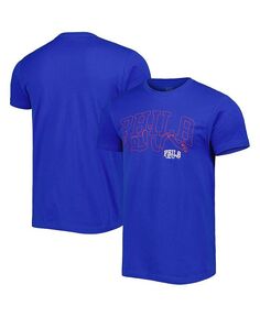 Мужская и женская футболка Royal Philadelphia 76ers Element с логотипом в стиле поп-музыки Stadium Essentials, синий