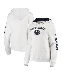 Женский белый пуловер с капюшоном Penn State Nittany Lions Loud and Proud Colosseum, белый