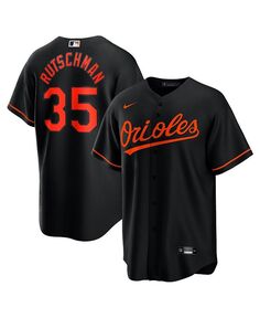 Мужская черная футболка Adley Rutschman Baltimore Orioles, альтернативная реплика игрока Nike, черный