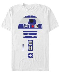 Мужской костюм для тела R2-D2, футболка с короткими рукавами «Звездные войны» Fifth Sun, белый
