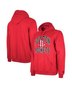 Мужской и женский пуловер с капюшоном Red Houston Rockets сезона 2023/24 Tip-Off Edition New Era, красный