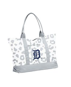 Женская сумка-тоут с леопардовым узором Detroit Tigers Logo Brands, белый