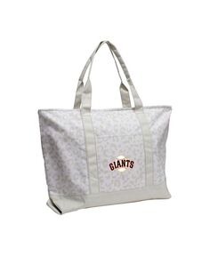 Женская сумка-тоут San Francisco Giants с леопардовым узором Logo Brands, серый
