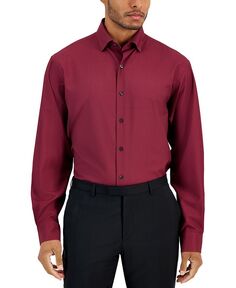 Мужская классическая рубашка обычного кроя с геопринтом из клена Alfani, красный