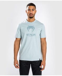 Мужская классическая футболка Venum, цвет Blue/clearwater blue