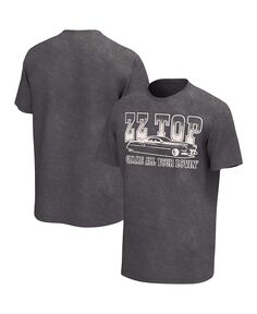 Мужской темно-серый потертый топ ZZ Gimme All Your Lovin&apos; стираная футболка с рисунком Philcos, серый
