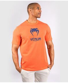 Мужская классическая футболка Venum, цвет Orange/navy blue
