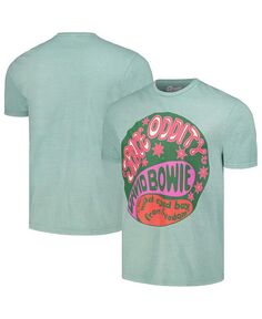Мужская мятная футболка с рисунком David Bowie Oddity с эффектом потертости Philcos, зеленый