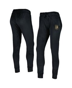 Женские черные велюровые брюки с манжетами LAFC Intermission Concepts Sport, черный