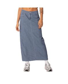 Женская джинсовая юбка макси Railroad Edikted, синий