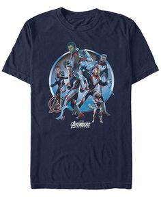 Мужские костюмы Marvel «Мстители: Финал», новые костюмы, футболка с короткими рукавами Unite Fifth Sun, синий