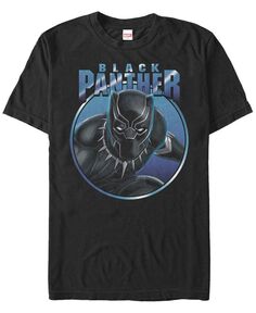 Мужская футболка с короткими рукавами из коллекции комиксов Marvel Black Panther Gaze Fifth Sun, черный