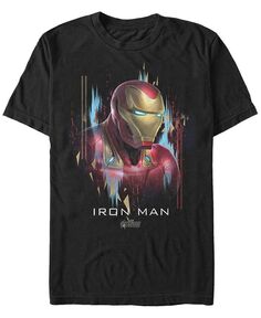 Мужская футболка с короткими рукавами и искаженным портретом «Мстители: Финал» Marvel Marvel Fifth Sun, черный