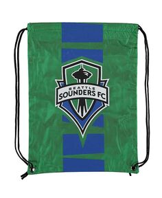 Мужской и женский рюкзак в полоску на шнурке Seattle Sounders FC Team FOCO, зеленый