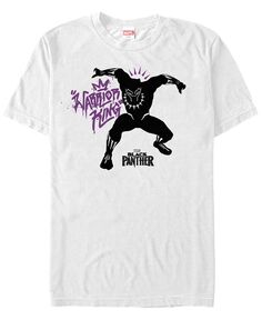Мужская футболка с коротким рукавом Marvel «Черная пантера» с рисунком Короля-воина Fifth Sun, белый