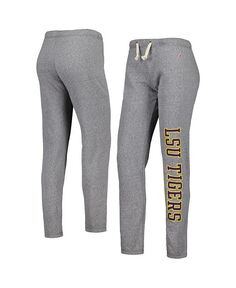 Женские брюки-джоггеры трехцветного цвета LSU Tigers Victory Springs цвета Хизер Серый League Collegiate Wear, серый