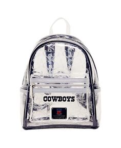 Мужской и женский прозрачный мини-рюкзак Dallas Cowboys Loungefly, черный