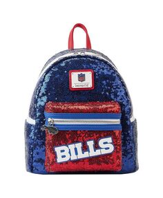 Мужской и женский мини-рюкзак с пайетками Buffalo Bills Loungefly, синий