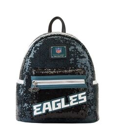 Мужской и женский мини-рюкзак Philadelphia Eagles с пайетками Loungefly, синий